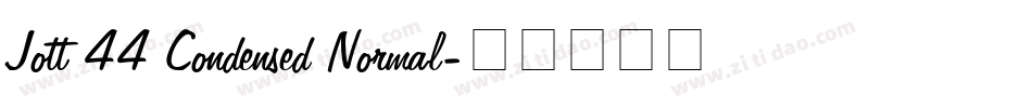 Jott 44 Condensed Normal字体转换